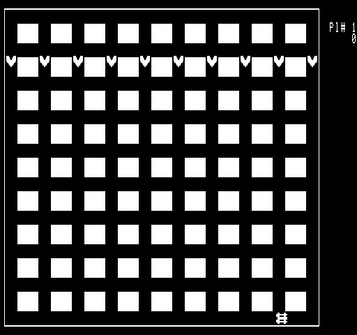 Arrows and Alleys Exidy Sorcerer Screenshot: Game start.