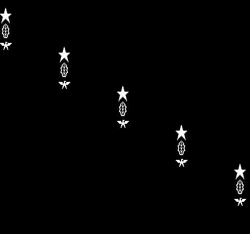 Tank Trap Exidy Sorcerer Screenshot: The victory screen.