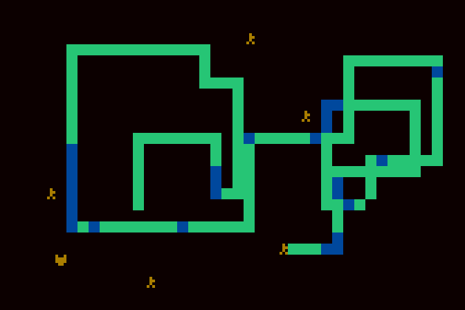 Tank Trap Atari 8-bit Screenshot: The tank got away...