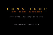 Tank Trap for Atari 8-bit - Title screen.