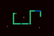 Tank Trap for Atari 8-bit - Make sure civilians don't get run over!