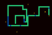 Tank Trap for Atari 8-bit - Trapping the tank on a more difficult level.
