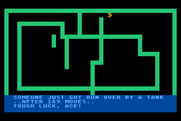 Tank Trap for Atari 8-bit - Oh no, someone got run over!