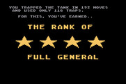 Tank Trap for Atari 8-bit - I earned the rank of Full General!