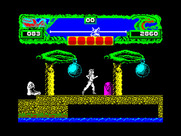 Vixen for ZX Spectrum - Watch out for the blob sneaking up from behind!