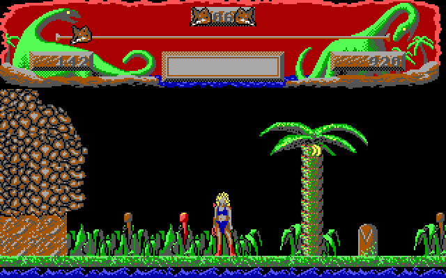 Vixen IBM PC/Compatibles Screenshot: Level two start.
