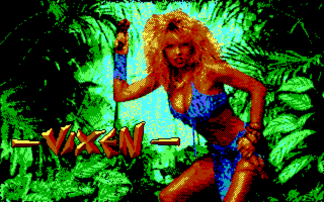 Vixen IBM PC/Compatibles Screenshot: Title screen.