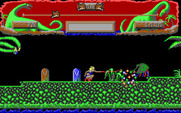 Vixen for IBM PC/Compatibles - You may need to crouch down to whip the short opponents...