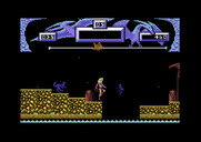 Vixen for Commodore 64 - Don't bump into creatures when jumping over gaps.