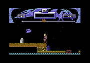 Vixen for Commodore 64 - Bonus rounds begin when the fox meter at the top is full.