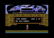 Vixen for Commodore 64 - Bonus at the end of the first level.