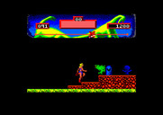 Vixen for Amstrad CPC - Running up some platforms...