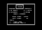 Vixen for Amstrad CPC - Main menu.