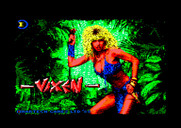Vixen for Amstrad CPC - Loading screen.