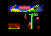 Vixen for Amstrad CPC - Time your jumps carefully here...