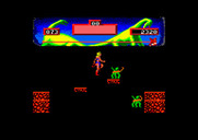 Vixen for Amstrad CPC - Don't fall off of these narrow platforms...