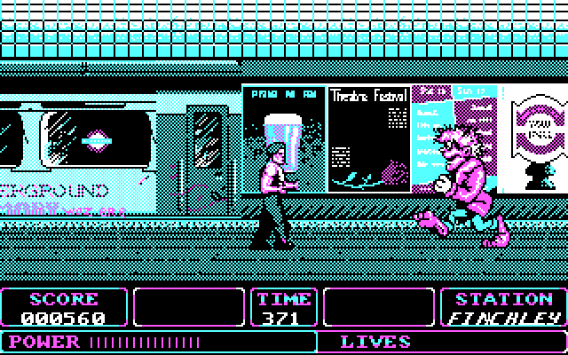 Fallen Angel IBM PC/Compatibles Screenshot: Someone very large appears and attacks! Must be the end of the level!