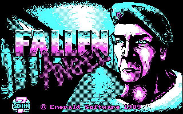 Fallen Angel IBM PC/Compatibles Screenshot: Title screen.