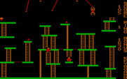 Big Top for IBM PC/Compatibles - Swinging from a rope.