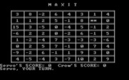 Maxit for IBM PC/Compatibles - Starting the game.
