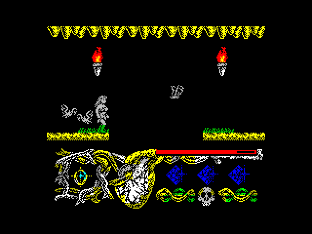 Hundra ZX Spectrum Screenshot: Can I make this jump?