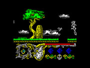 Hundra for ZX Spectrum - Don't fall through gaps in the platform.