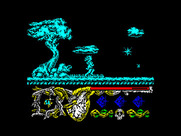 Hundra for ZX Spectrum - Most screens have some sort of danger to avoid (color off mode).