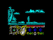 Hundra for ZX Spectrum - Game start (color off mode).