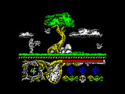 Hundra for ZX Spectrum - Watch out for the various flying creatures...