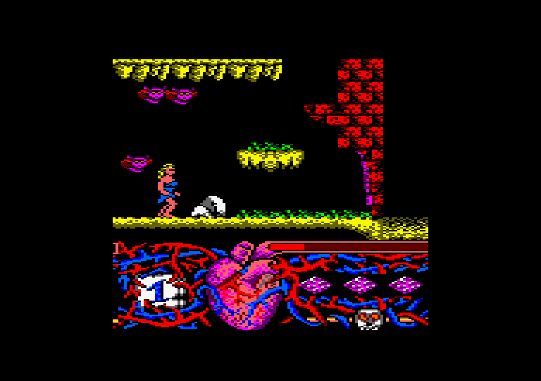 Hundra Amstrad CPC Screenshot: More of a temple ahead?