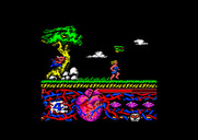 Hundra for Amstrad CPC - Running to the next screen...