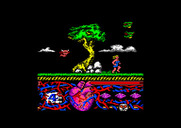 Hundra for Amstrad CPC - Watch out for flying creatures!