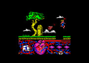 Hundra for Amstrad CPC - Jumping over a gap...