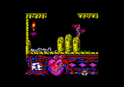 Hundra for Amstrad CPC - Entering an underground area...