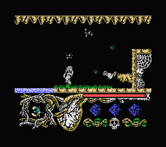 Hundra MSX Screenshot: Looks like I'm entering a maze...