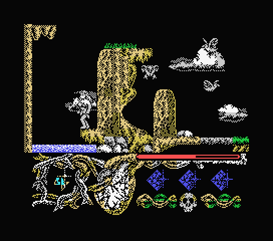Hundra MSX Screenshot: Oops, I might be trapped now...