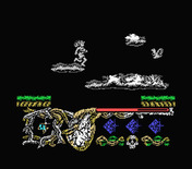 Hundra for MSX - Leaping through the clouds.