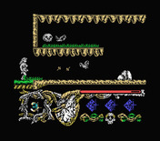 Hundra for MSX - Shooting at creatures...