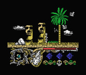 Hundra for MSX - Entering a tropical setting.