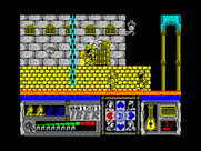 Casanova for ZX Spectrum - I can climb this rope, or continue to the left...