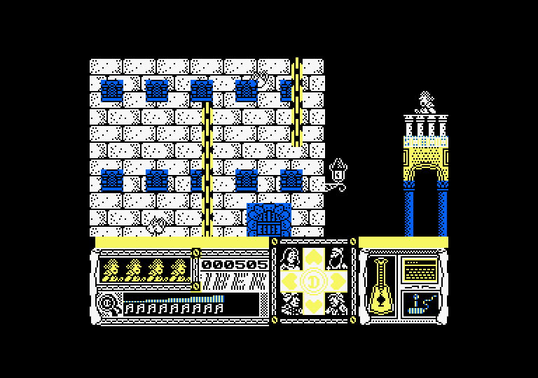 Casanova Amstrad CPC Screenshot: I ran out of rooftop!