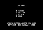 Casanova for Amstrad CPC - The main menu.