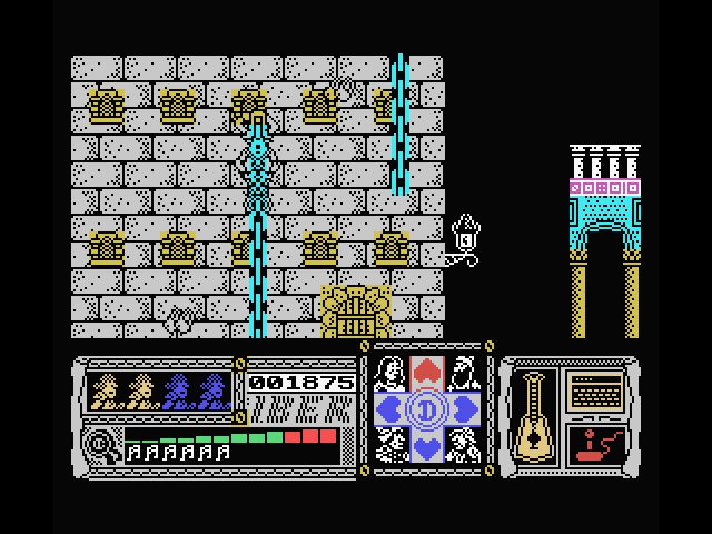 Casanova MSX Screenshot: I'm being chased!