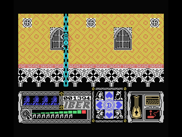 Casanova MSX Screenshot: Climbing up the chain...