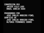 Casanova for MSX - Credits screen.