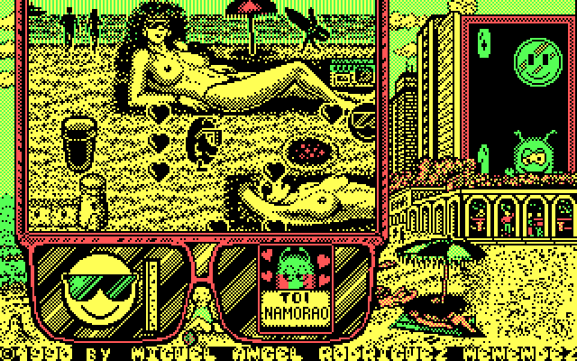 Toi Acid Game IBM PC/Compatibles Screenshot: End of the line in this direction...