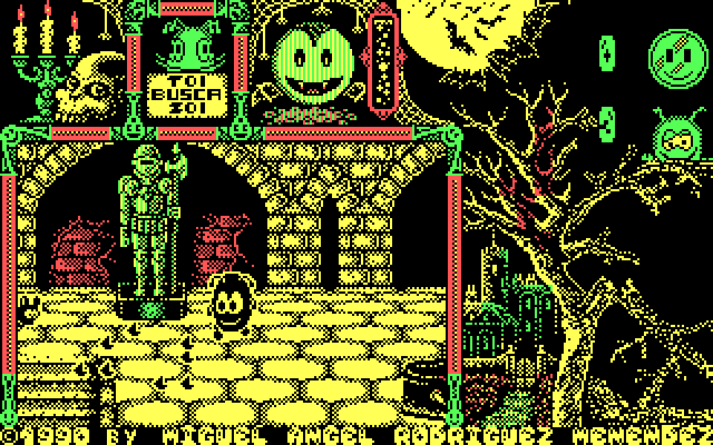 Toi Acid Game IBM PC/Compatibles Screenshot: There's another staircase...
