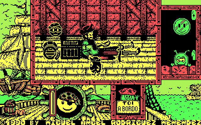 Toi Acid Game IBM PC/Compatibles Screenshot: There's another pirate here...