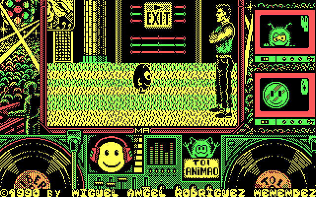 Toi Acid Game IBM PC/Compatibles Screenshot: Game start.