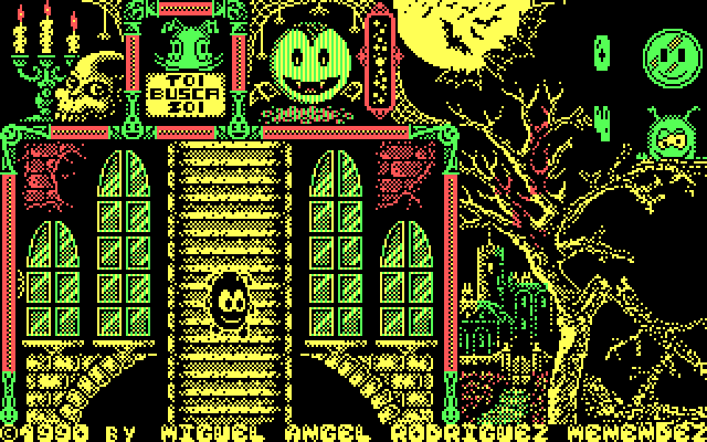 Toi Acid Game IBM PC/Compatibles Screenshot: Heading down the stairs...